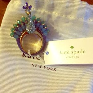 Brand New w/Tag Kate Spade Peacock Ring Sz 7